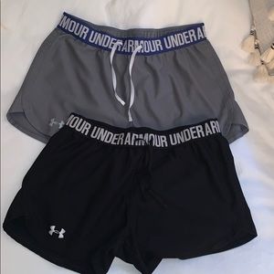 2 pairs of Small UA Shorts